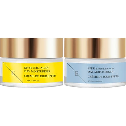 SPF 30 Hyaluronzuur Dagcrème 50ml + SPF 50 Collageen Dagcrème 50ml