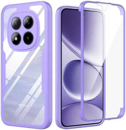 Hoesje geschikt voor Xiaomi Redmi Note 15 Pro Plus / Xiaomi Poco M8 Pro - Techsuit ColorVerse 360 Case met Screenprotector - Paars
