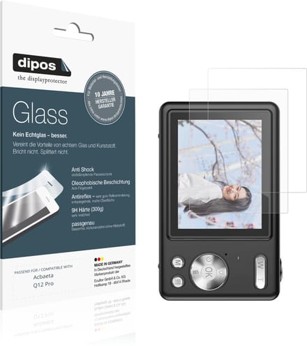 dipos – 2x Matte Pantserfolie geschikt voor Acbaeta Q12 Pro | 9H Screenprotector