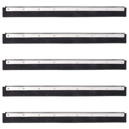 vidaXL - Vloerwisserkoppen - 5 - st - 60,5x2x5 - cm - staal - en - rubber