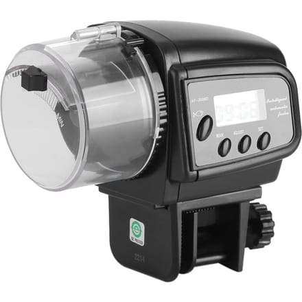 Digitale LCD Elektronische Visvoeder Dispenser Timer Automatische Aquarium Tank Voedermachine gray