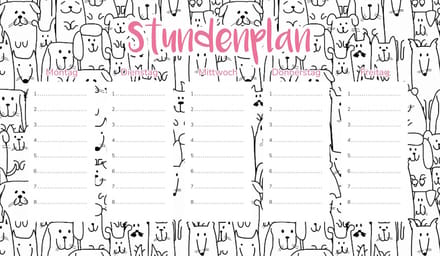 Wallvy - Schoolplanner Magnetisch - 45x26cm - Personaliseerbaar - Voor Droog Uitwisbare Markers