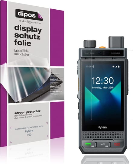 dipos – 4x Beschermfolie geschikt voor Hytera P60 | Krasbestendige & heldere Screenprotector Ultra-Thin