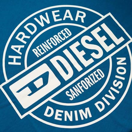 Diesel Heren Hardware Circle T-Shirt (Blauw Sapphire)