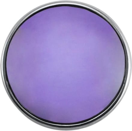Quiges - Drukknoop 18mm Glas Lila Paars - EBCM034