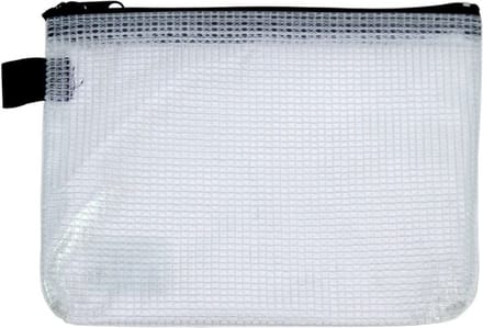 Exiton doorzichtige Etui - Zwarte rits - 16x13 cm