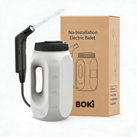 BOKI Elektrische Bidet Sproeier - Draagbaar & Oplaadbaar - 2,5L