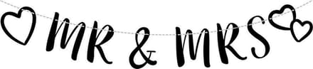 Letterslinger Mr en MRS krijt