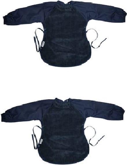 Silly Billyz Towel Messy eater Bibs Navy 2 Stuks