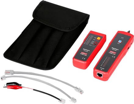 UNI-T UT682 - Kabelzoeker en kabeltester - UTP, YTKSY - RJ45, RJ11