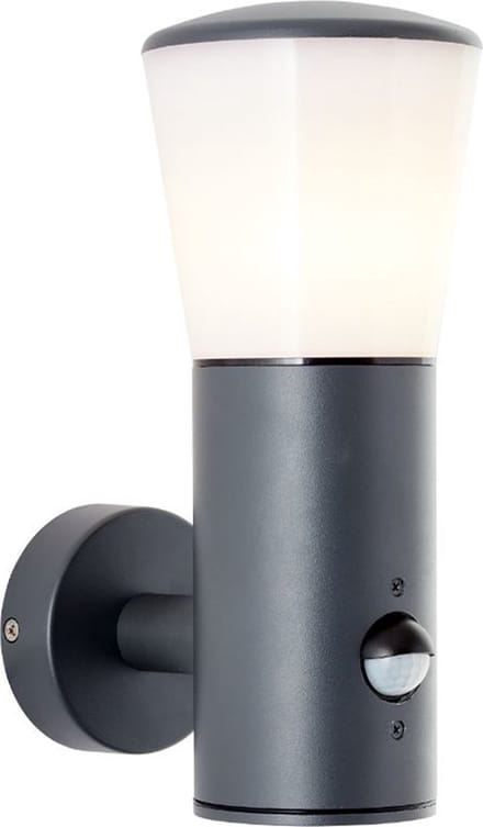 Brilliant Cliffi - Buiten wandlamp - met sensor - E27 max 1x28W - IP44 - Antraciet