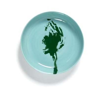 Serax Feast Diep Bord - Set - azure/ broccoli groen