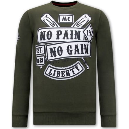 Heren Sweater met Print - Sons of Anarchy - Groen