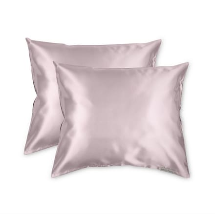 Beauty Pillow® - Satijnen Kussenslopen - Voordeelset - Duo Pack - 60x70 cm - Mauve