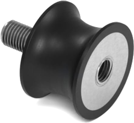 Rubbermagazijn - Tailledemper - Type B/F - 30/22x20mm - M8 - Set 10 stuks