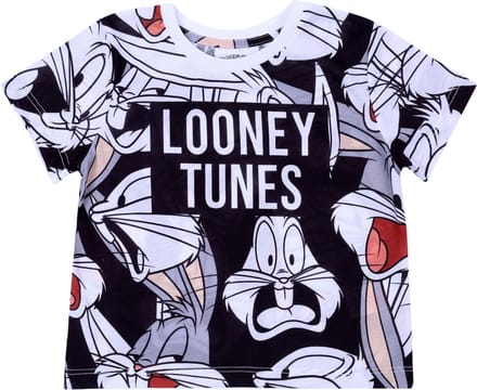 Wit en grijs Bugs Bunny t-shirt Looney Tunes 4-5 jaar 110 cm