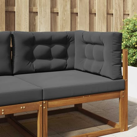 vidaXL - Buitenbankkussen - Polyester - Antraciet - 80 - x - 80 - cm