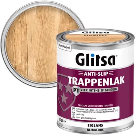 Glitsa Acryl Trappenlak - Anti-slip - Transparant - 750 ml
