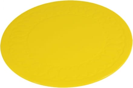 Anti-slip matten rond - 14 cm geel - Able2