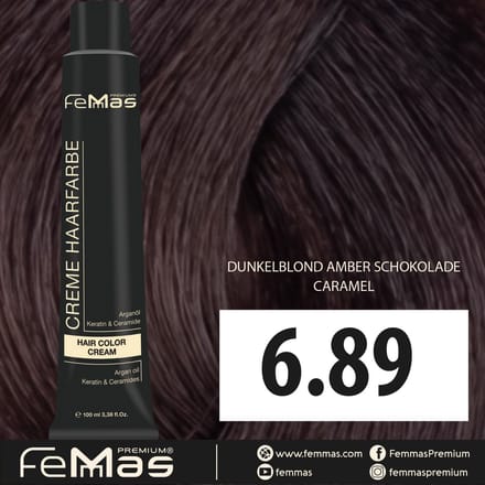 Femmas (6.89) - Haarverf - Donkere Chocolade Amber Blonde - 100ml