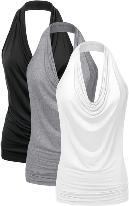 Livano Open Rug Top - Backless - Body - Jurk - Shirt - 3 Pcs - Gemengd - Maat S