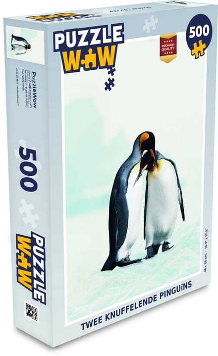 Puzzel Pinguïns - Sneeuw - Familie - Legpuzzel - Puzzel 500 stukjes