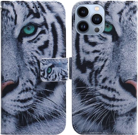 BookCover Etui Hoes voor iPhone 15 PRO MAX - TIJGER