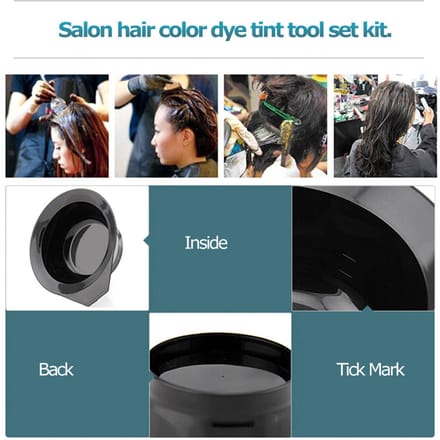 5 Stuks Kappersborstels Kom Combo Salon Haarkleur Verf Tint Gereedschap Set Kit wit