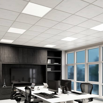 Arcchio LED inzetpaneel Vinas, 62 cm, wit, aluminium, CCT