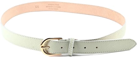 Giuliano Lederen riem - Made in Italy - Leer - Mint groen