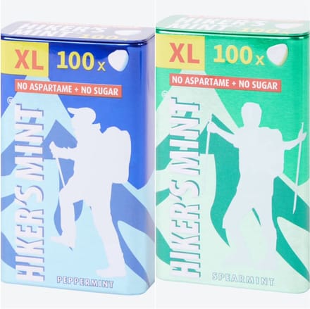 Hiker's mint XL | Peppermint 4 stuks+Spearmint 3 stuks | 7 stuks mix | Suikervrij