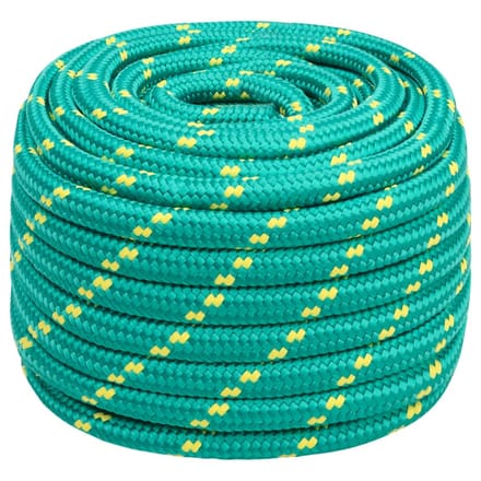 vidaXL - Boottouw - 20 - mm - 50 - m - polypropyleen - groen