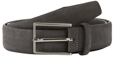 Tom Tailor - TTLOGAN suède riem met vierkante gesp - Maat 85 - grey uni