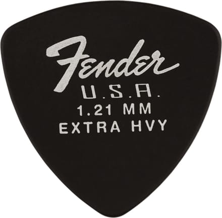 Fender 346 Dura-Tone Picks 1,21 mm Black - Plectrum set