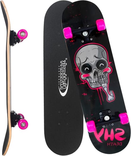Compleet Skateboard - Skateboard Set Pro Board - Beginners Leren - 9-laags Esdoorn Dek - 31 Inch - Blozen Botten