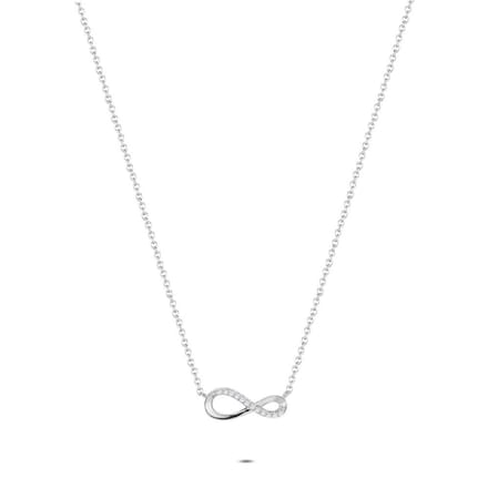 Twice As Nice Halsketting in zilver, infinity Zilverkleurig 40cm+5cm