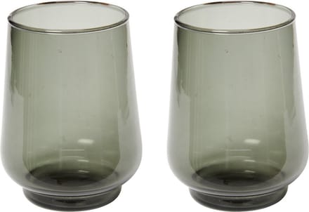 Return to Sender Waterglas - 400 ml - Antraciet - 2 stuks - Stapelbaar