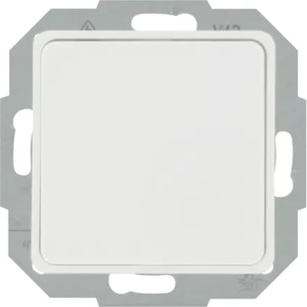 Sencys Blindplaat Ottawa 1-voudig Kunststof Wit Glans - 7x10x3cm