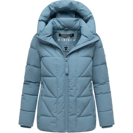 Marikoo dames winterjas Kuschelnasee met capuchon en fleecevoering