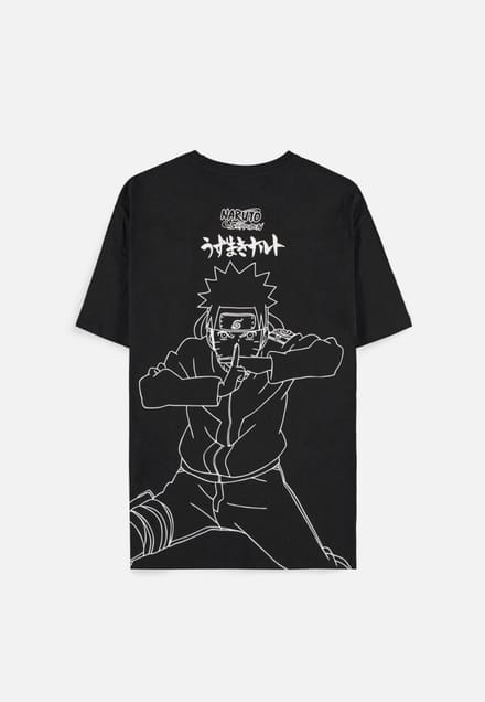 Naruto Shippuden Heren Tshirt -2XL- Graphic Art Zwart