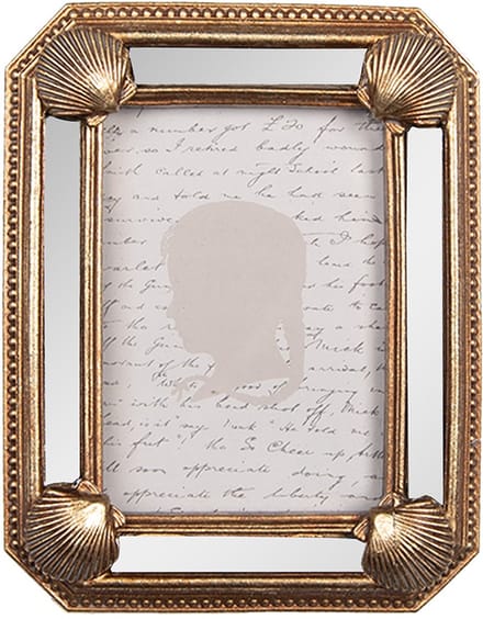 Clayre & Eef Fotolijst 6x9 cm Goudkleurig Kunststof