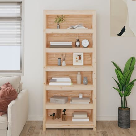 vidaXL - Boekenkast - 80x35x183 - cm - massief - grenenhout