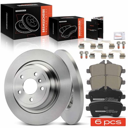 Frankberg 2x Remmen + 4x Remblokken Achteras voor Mercedes-Benz
