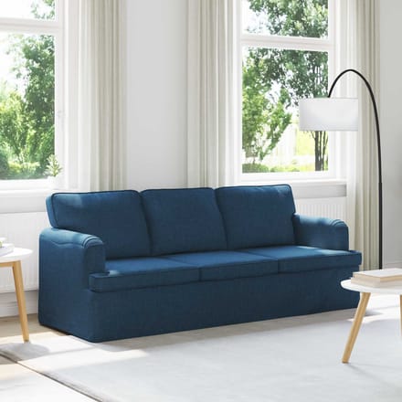 vidaXL - Bank - Blauw - 201 - x - 80 - x - 85 - cm - Stof