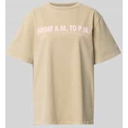 T-shirt met ronde hals model 'AM to PM'
