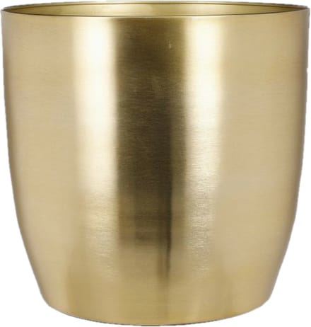 Mica Decorations Alano Bloempot - H27 x Ø28 cm - Metaal - Goud