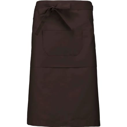 Kariban Polykatoen lang schort K897 - Chocolate - One size
