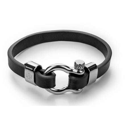 Paul McNeal MB0036SB Lederen Armband Lengte 21cm