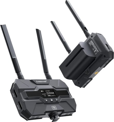 Lemorele R200 Wireless HDMI Transmitter & Receiver Kit - 1080P - 656ft Bereik - 80ms Latentie - OLED Display - Plug & Play