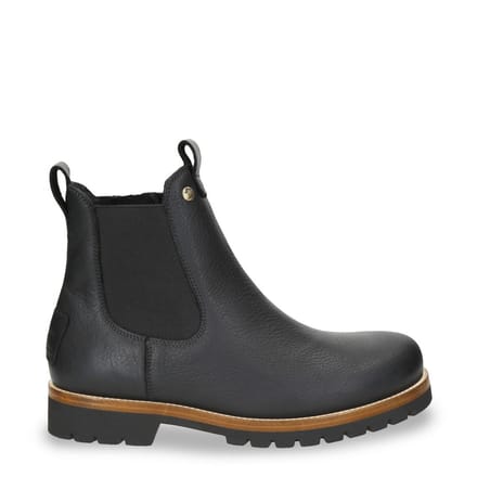 Panama Jack Heren Beny Igloo C1 Zwarte Waterdichte Leren Chelsea Boots